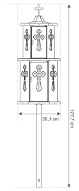 Schita Felinar metalic / GRS-F10