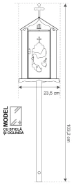 Schita Felinar metalic / GRS-F6